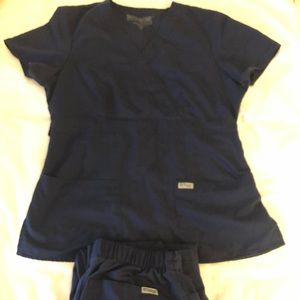 Navy Blue Grey’s Anatomy Barco’s Scrub Set